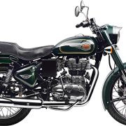 Royal Enfield Motorrad Bullet 500 in Farbe Forest Green