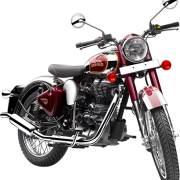 Royal Enfield Motorrad Classic Chrome in Farbe Royal Maroon