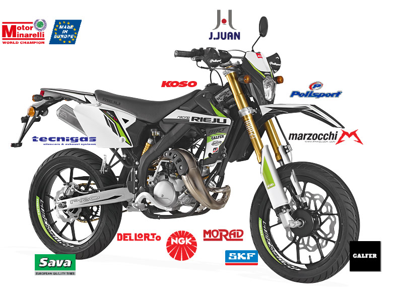 Rieju Motorrad MRT Pro Supermoto 50 in Farbe Schwarz