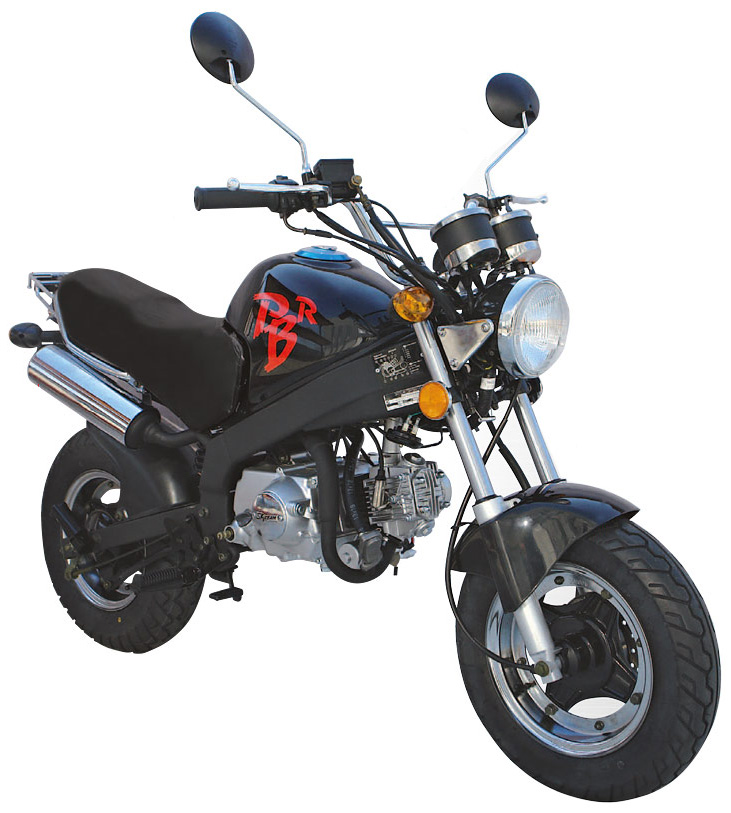 SkyTeam Motorrad PBR 50 in Farbe Schwarz