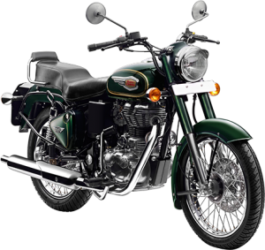 Royal Enfield Motorrad Bullet 500 in Farbe Forest Green