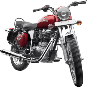 Royal Enfield Motorrad Bullet Electra in Farbe Red