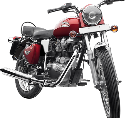 Royal Enfield Motorrad Bullet Electra in Farbe Red