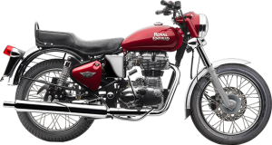 Royal Enfield Motorrad Bullet Electra in Farbe Red