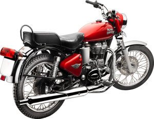 Royal Enfield Motorrad Bullet Electra in Farbe Red