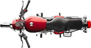 Royal Enfield Motorrad Bullet Electra in Farbe Red