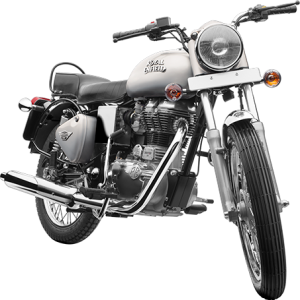 Royal Enfield Motorrad Bullet Electra in Farbe Silver