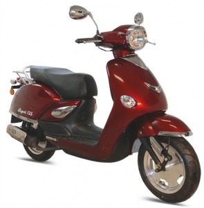 Tauris Roller Capri 125 / 4T in Farbe Met Bordeaux