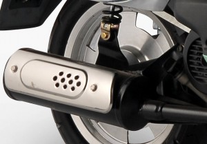 Tauris Roller Capri 50 / 2T Detailansicht Auspuff