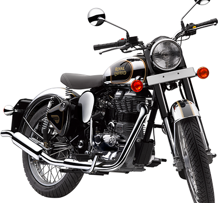 Royal Enfield Motorrad Classic Chrome in Farbe Classic Black