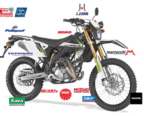 Rieju Motorrad MRT Pro Cross 50 in Farbe Schwarz