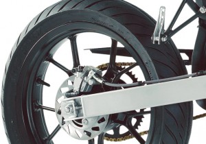 Rieju Motorrad MRT SM Racing 50 Detailansicht Reifen hinten