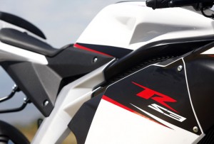 Rieju Motorrad RS3 125 Detailansicht Logo